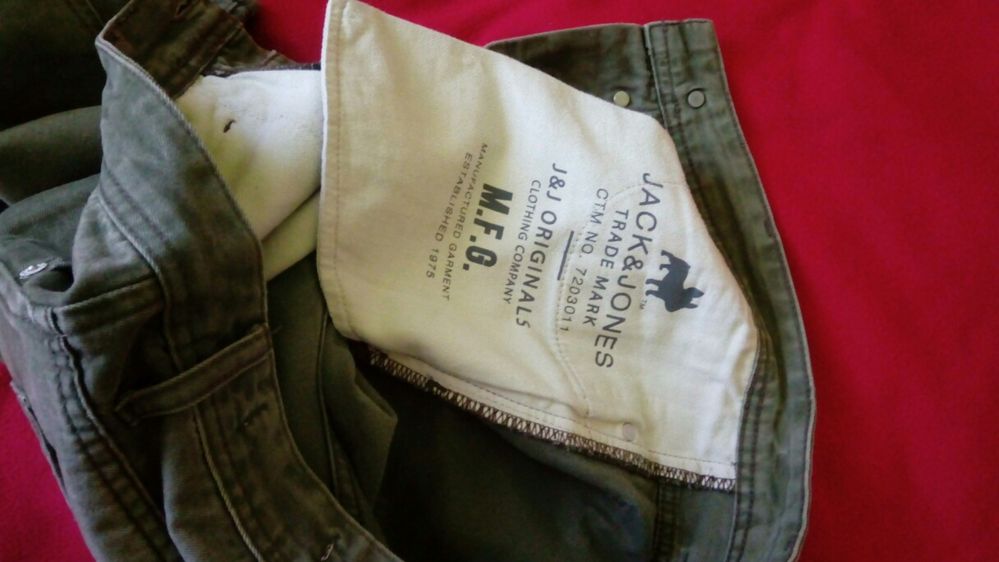 Spodnie Jack & Jones Slim Na szczupłą osobę 175 cm Pas 2x47