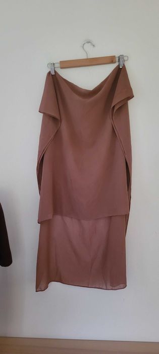 Szal apaszka mokka syryjski cienki delikatny Altuka