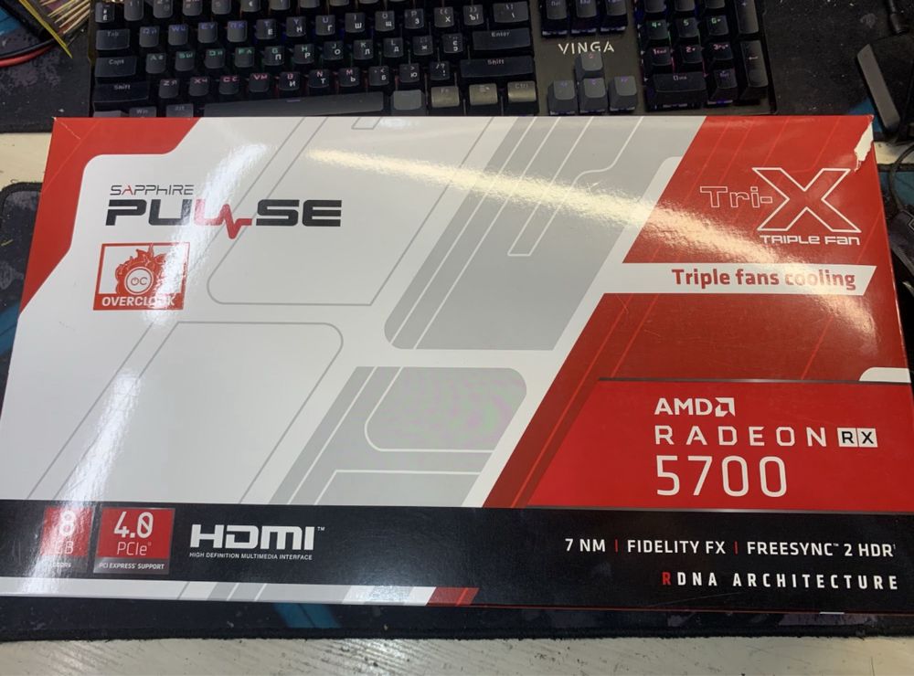 Игровая видеокарта AMD RX5700 Pulse 8GB