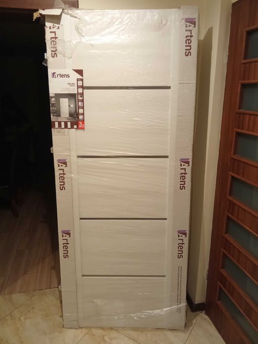 Drzwi pokojowe 80 lewe Artens Malibu Bianco wewnetrzne