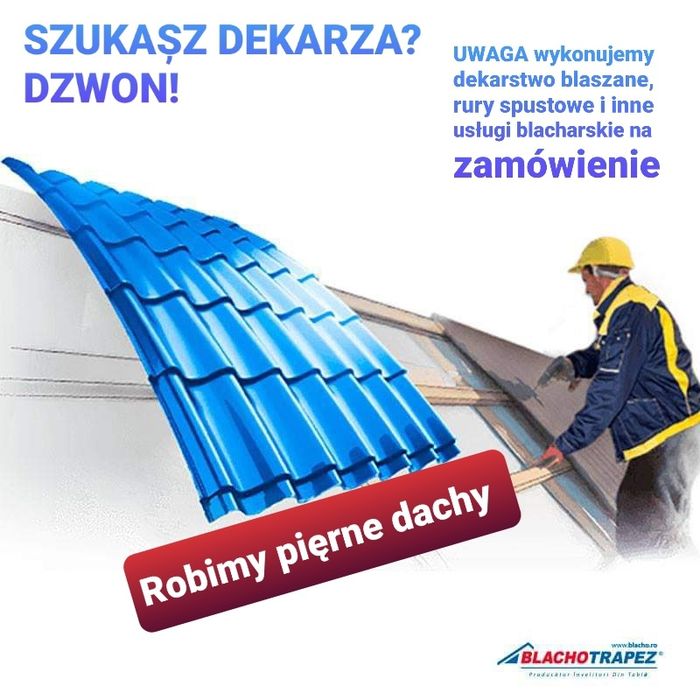 Uslugi dekarskie naprawa dachy nowe dachy Rynny nowe