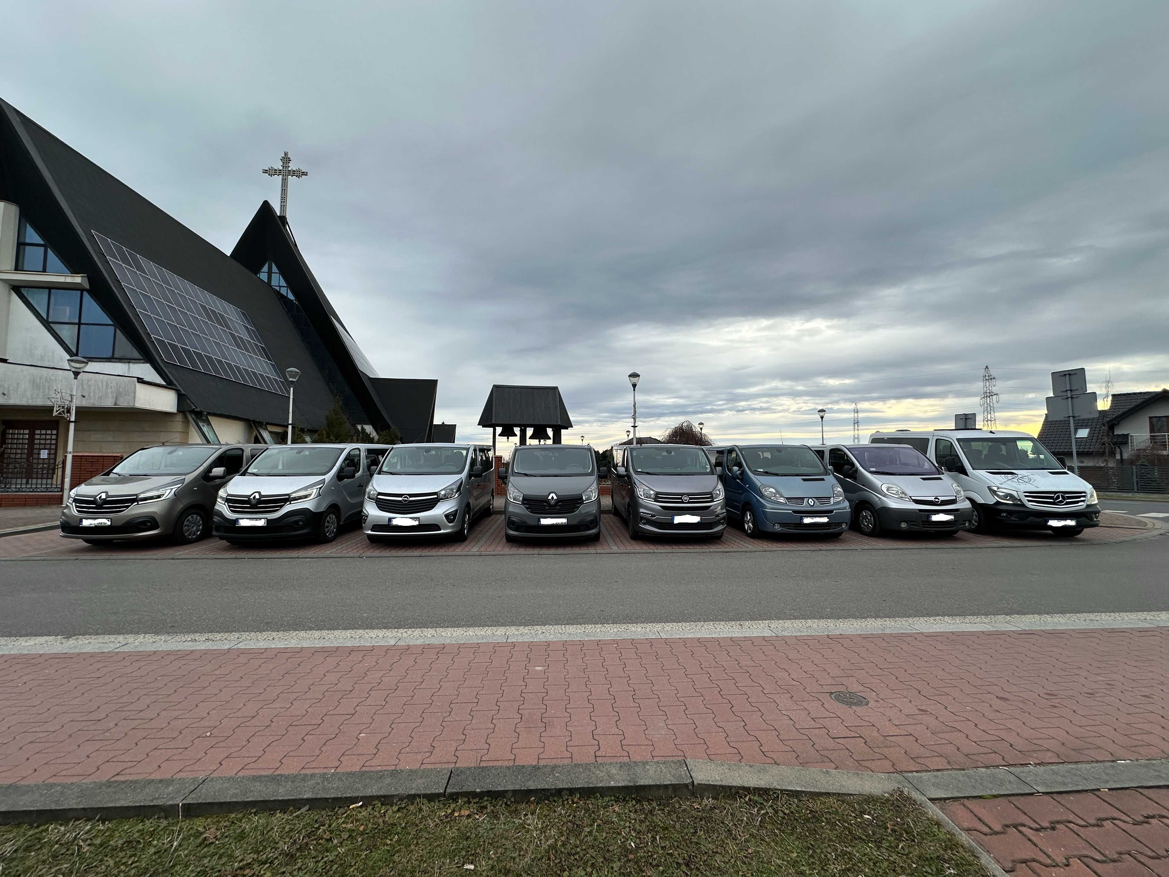 Wynajem Bus 9 osobowy LONG 2 x Klima Wolne terminy 14 samochodów