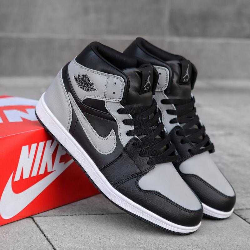 Кросівки зимові Nike Jordan 1 retro хутро Джордани чоловічі на зиму