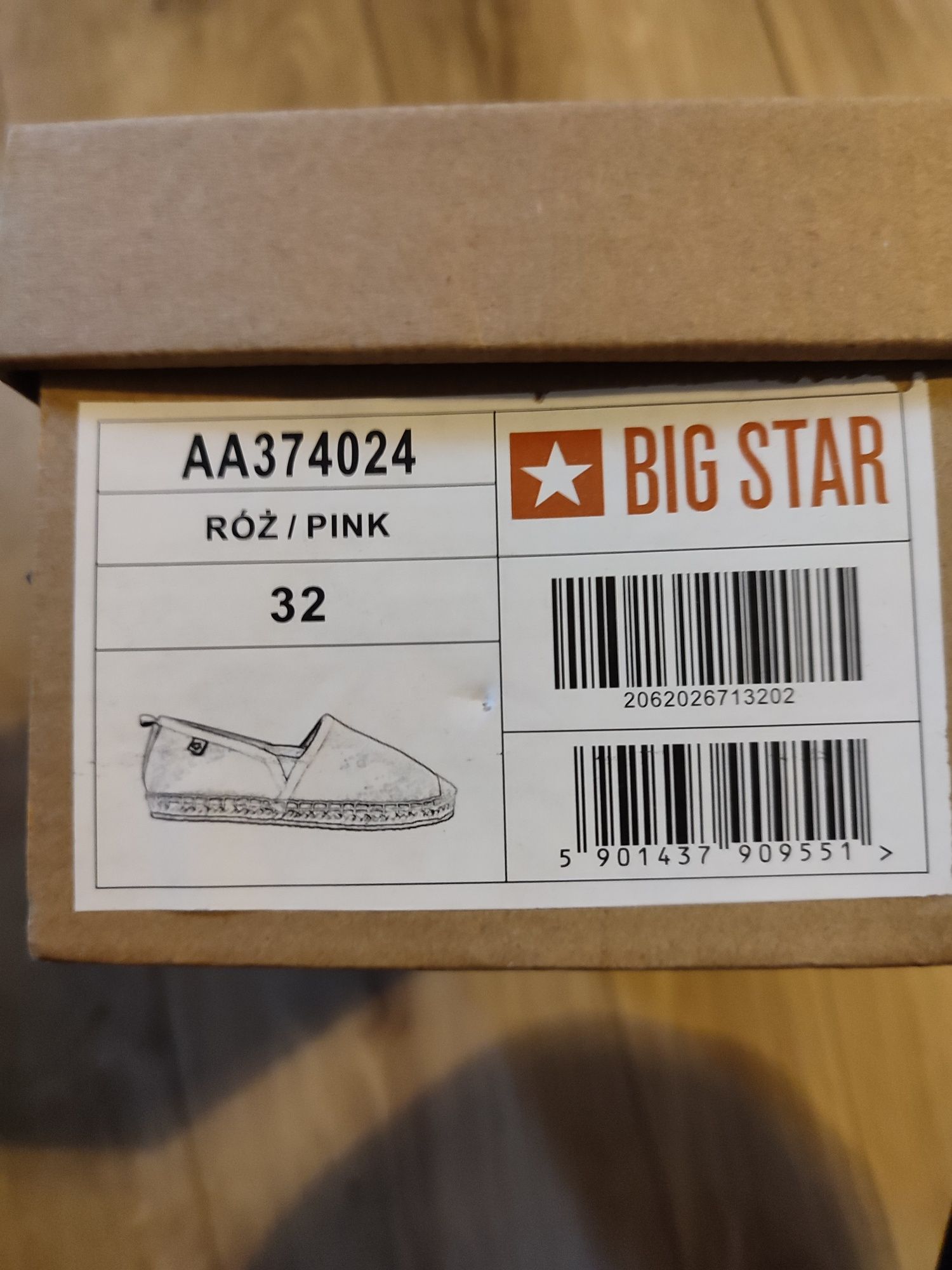 Buty espadryle Big Star 32