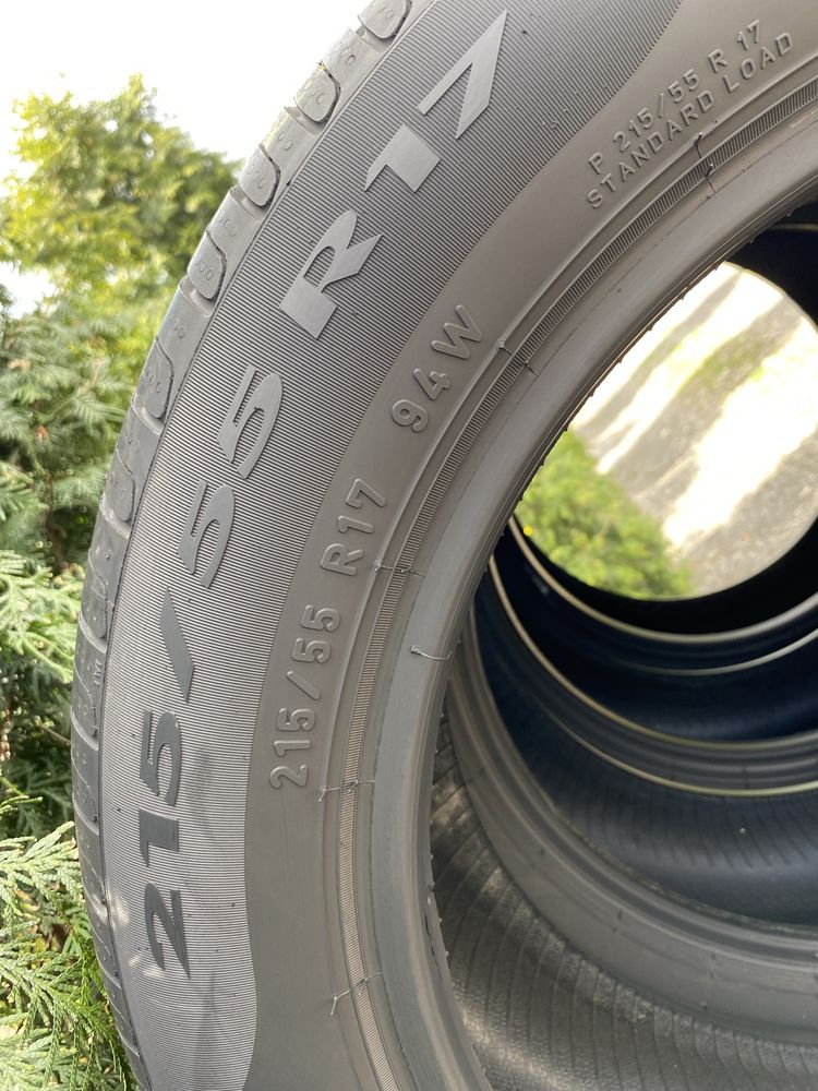 215/55/17 Sprzedam komplet opon Pirelli