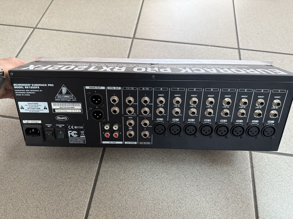 BEHRINGER® EURORACK PRO MODEL RX1202FX + NUMARK