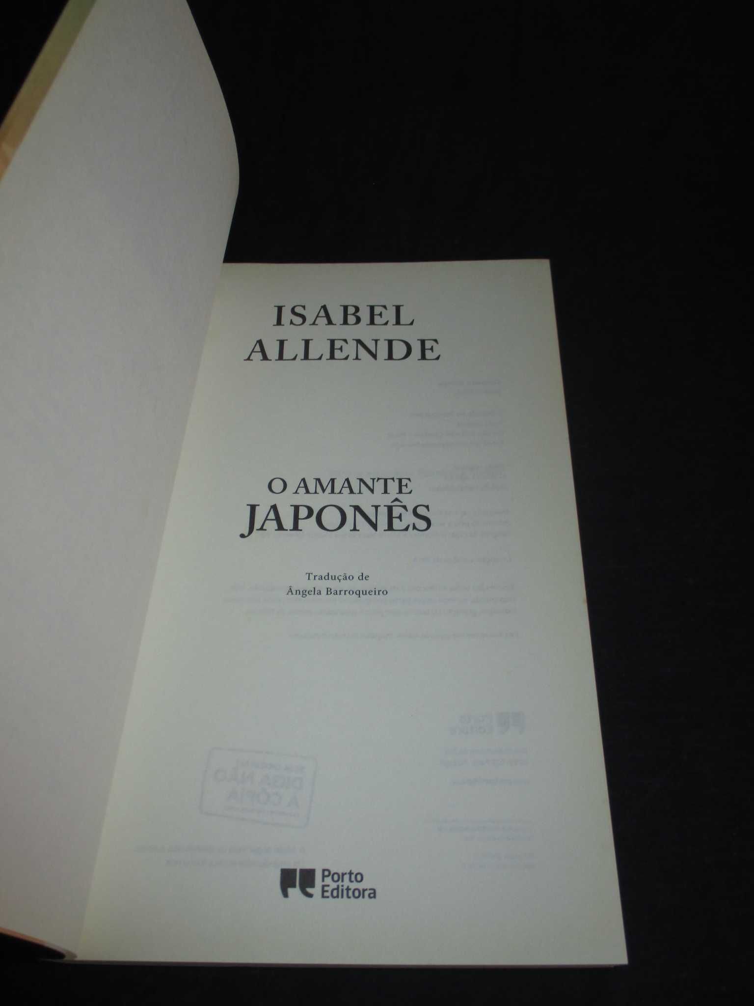Livro O Amante Japonês Isabel Allende