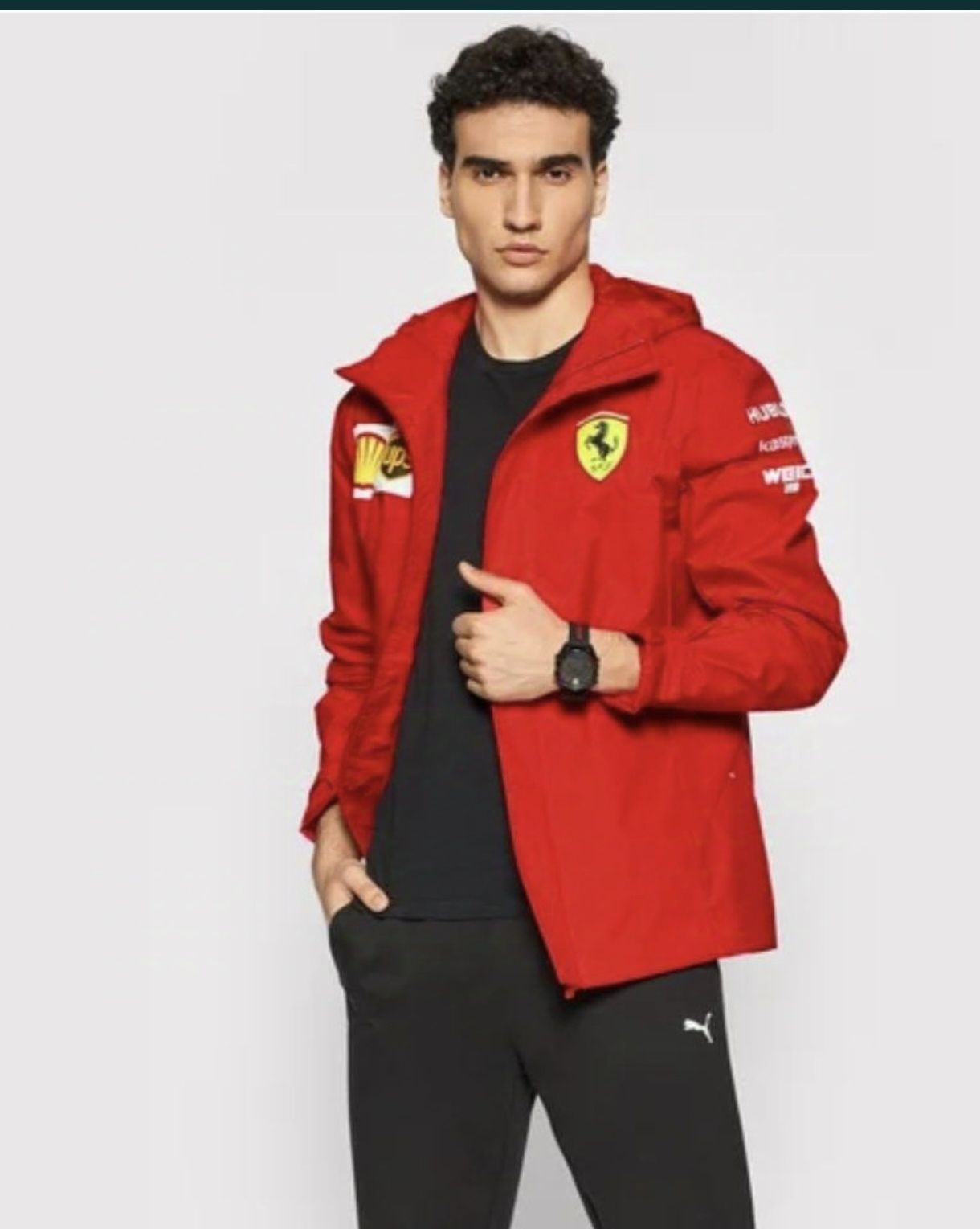 Kurtka Puma Ferrari Team Jacket rosso corsa.