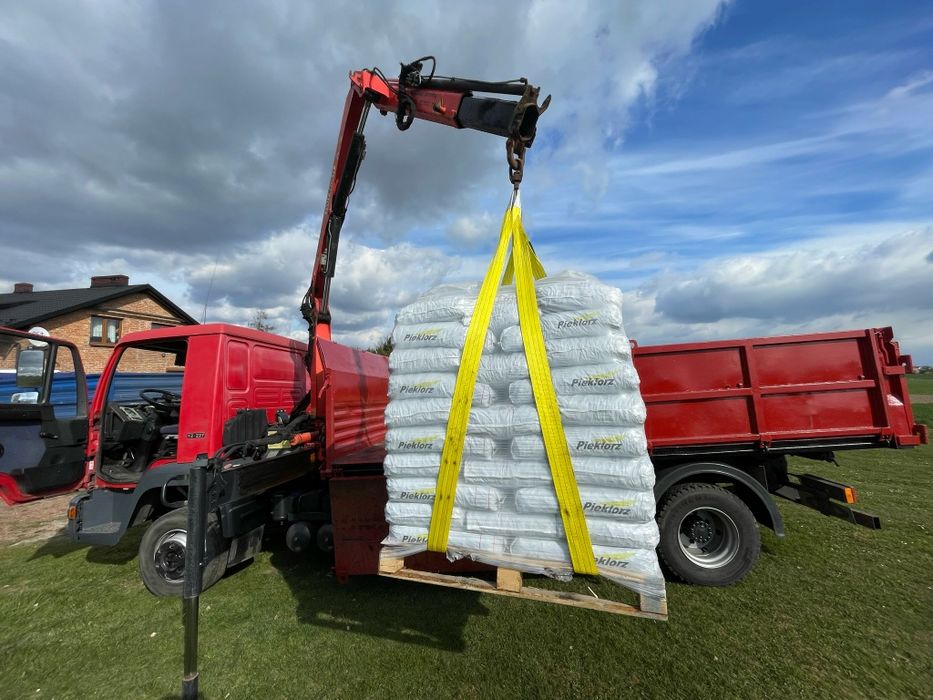 Hds transport ekogroszku na paletach plus wywrotka usługi transportowe