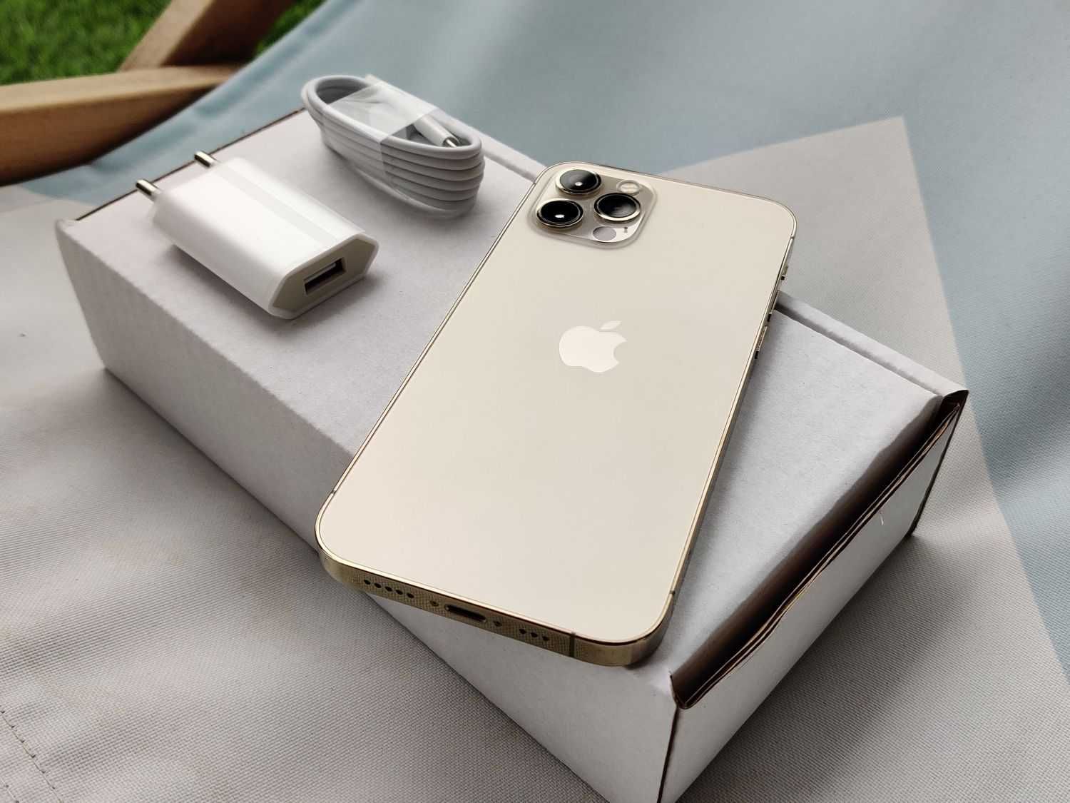 iPhone 12 Pro 256GB GOLD ZŁOTY Rose Bateria 97% GWARANCJA Szkło