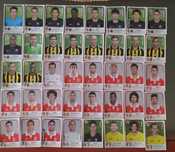 Lote de cromos recuperados "Futebol 2012/13" (lista na última foto)