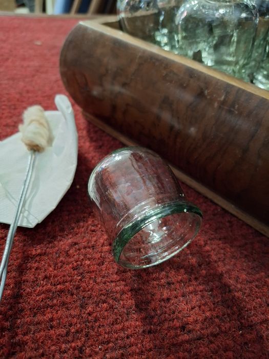 Bańki szklane do stawiania baniek 20szt grypa