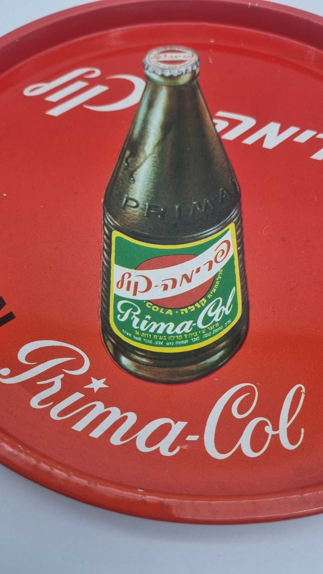 Reklama Vintage Tacka metalowa PRIMAN Prima Coca Cola Israel lata 60