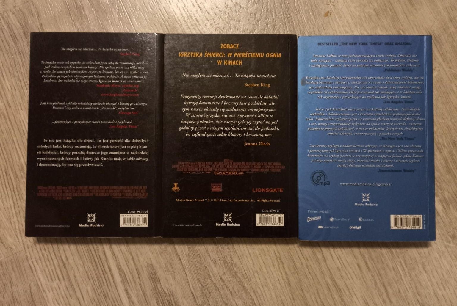 Seria 3 książek "Igrzyska śmierci" - Suzanne Collins | Książki