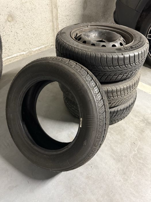 Sprzedam opony wielosezonowe z felgami citroen c2 c 2 14