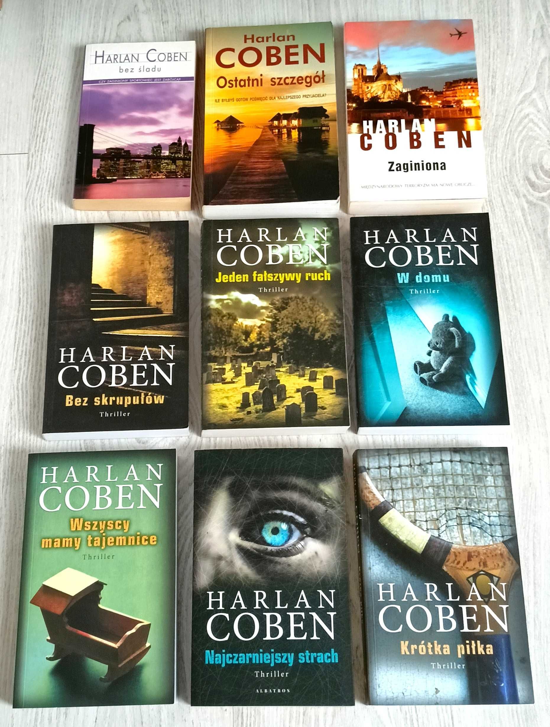 9 Coben Bez śladu Bez skrupułów Najczarniejszy strach Ostatni szczegół