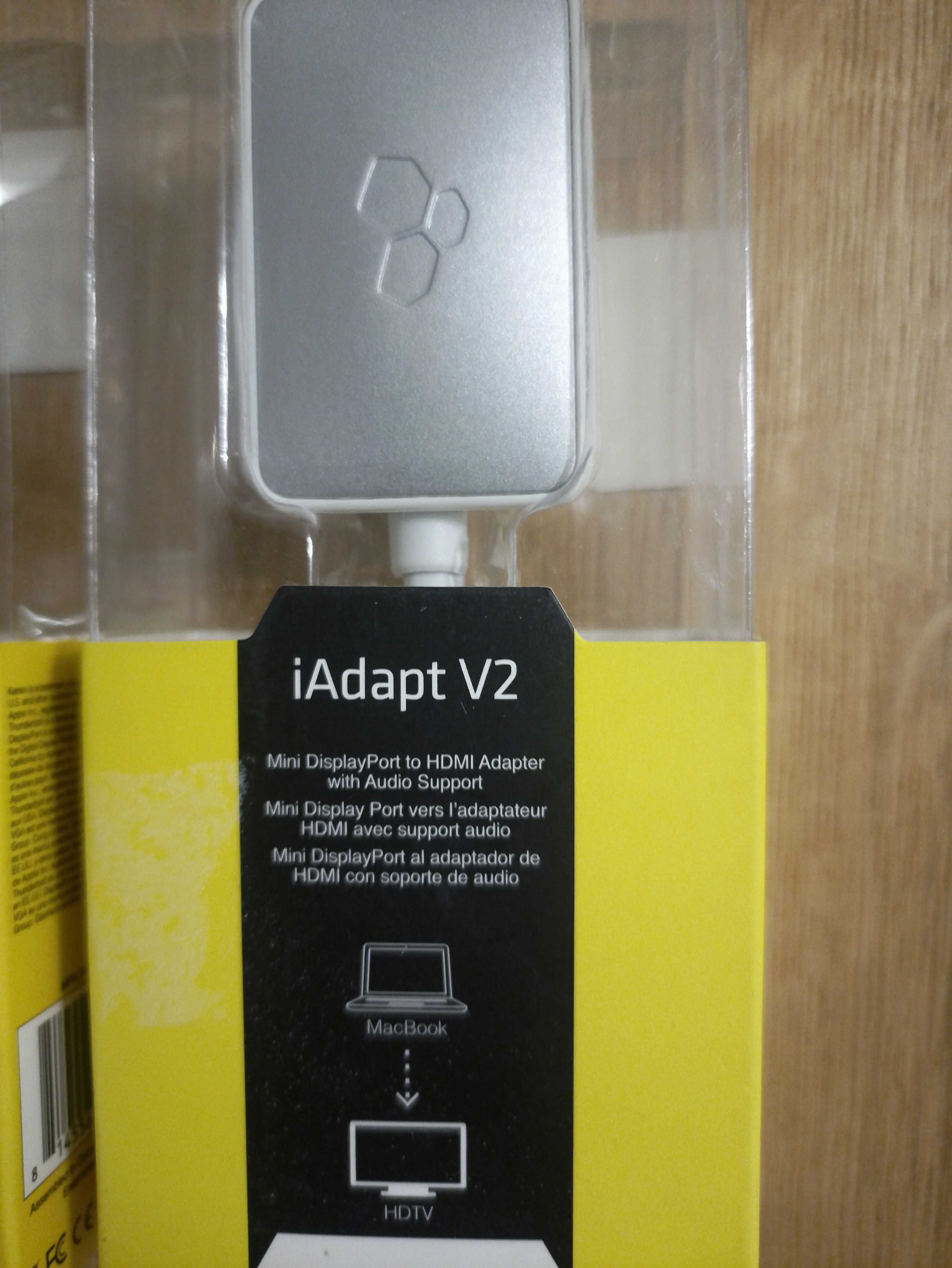 Komplet trzech przejściówek miniDP -> HDMI oraz miniDP -> VGA