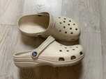 Крокси беж Crocs 39 розмір на стопу 25,3-25,8 см знижка є нюанс