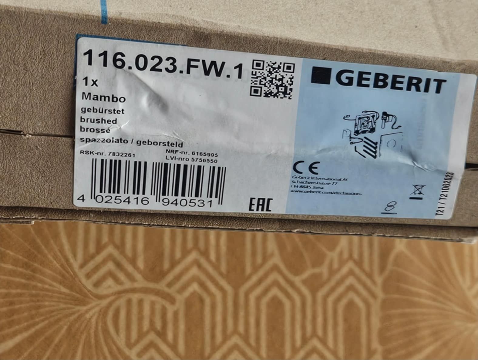 Geberit zawór spłukujący do pisuarów z elektronicznym uruchamianiem sp