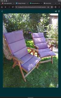 Dwie poduszki na krzesła ogrodowe