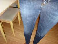 Włoskie jeansy dżinsy rurki skinny Dsquared2 W29 L33