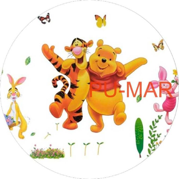 Opłatek na tort Urodziny Kubuś Puchatek I Przyjaciele