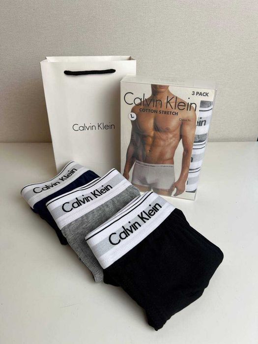 Набор трусов мужских труси боксери чоловічі кельвін кляйн calvin klein