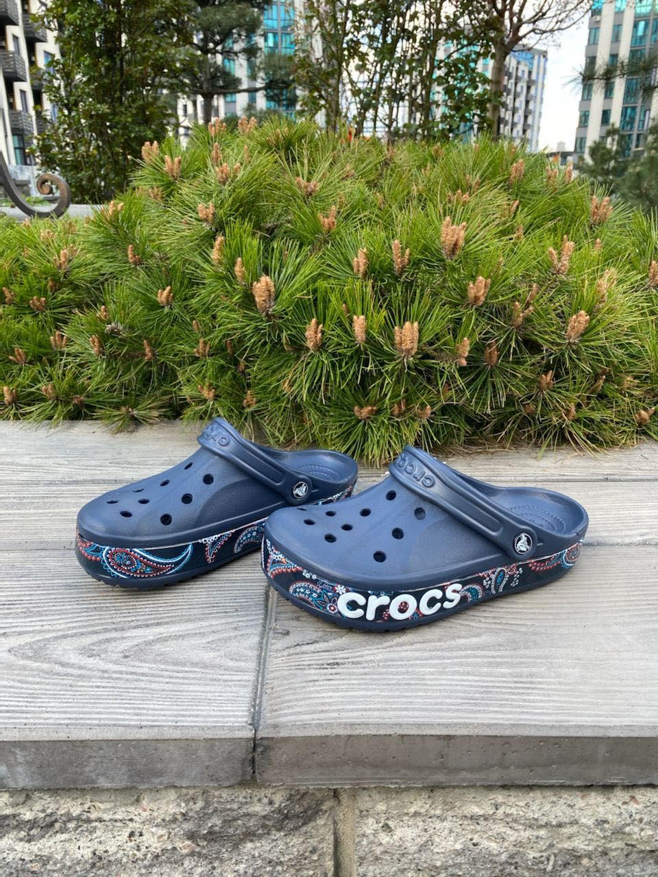 Оригинал Crocs Bayaband Logo Motion Камуфляж