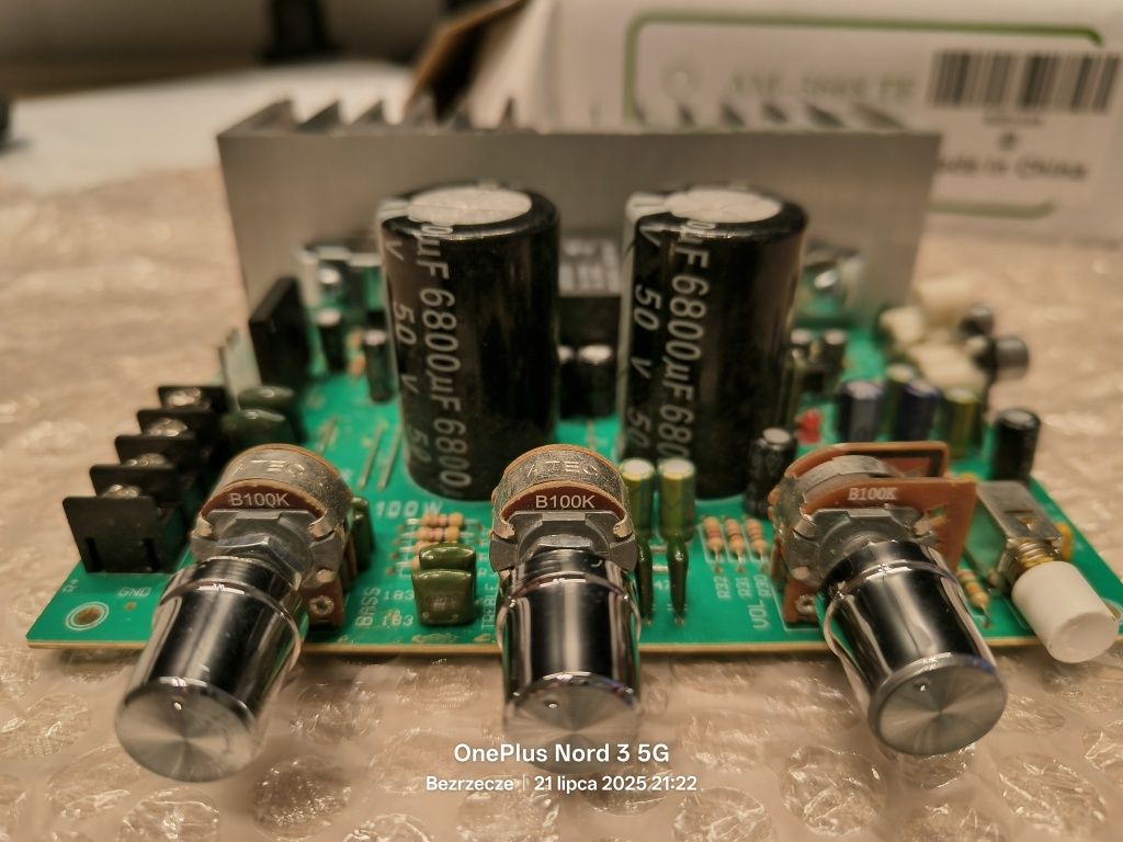 Tda7294 wzmacniacz 2x100W, końcowa mocy plus Equalizer