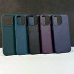 Шкіряний чохол-накладка Leather Case для iPhone / Чехол на Айфон 13