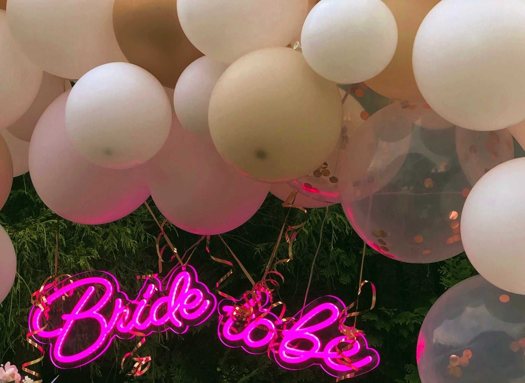 Bride to be napis neon ledon Na skraju raju impreza wieczór panieński