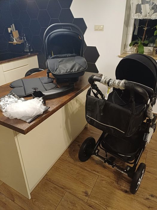 Wózek czarny kesser 3w1 nowy!