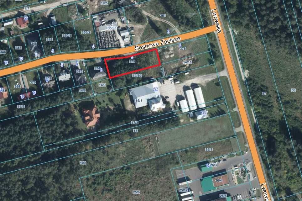 Sprzedam działkę budowlaną - Tomaszów Lubelski przy ul. Lwowskiej