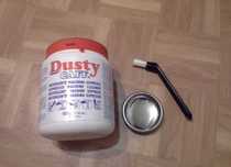 Dusty caff Набор 1 банка порошка + 1 щетка + 1 слепое сито