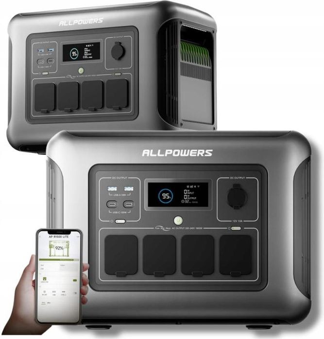 Легка та потужна зарядна станція ALLPOWERS R1500 lite Гарантія 12 міс.