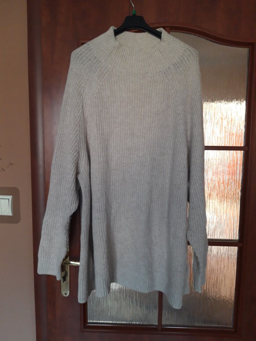 Śliczna dłuższy sweter oversize rozmiar 50/52/54/56  6 XL  H&M