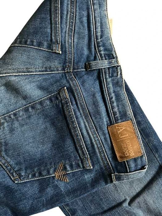 Damskie style dżinsy dzwony trend Armani Jeans szerokie swag y2k M