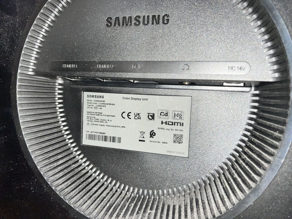 Monitor Samsung LC24RG50FZRXEN Curved