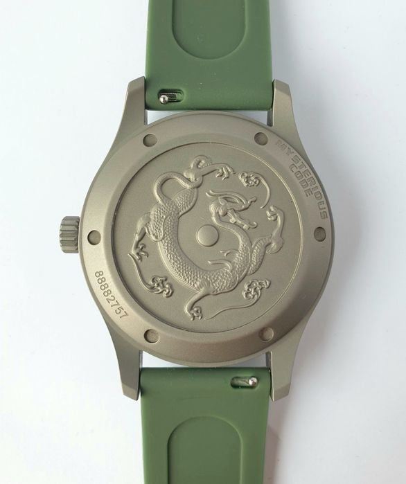 Zegarek tytanowy pilot dragon automat Seiko TMI NH-35a szafirowe szkło