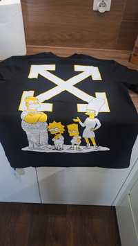 T-shirt Off White roz L Simson premium