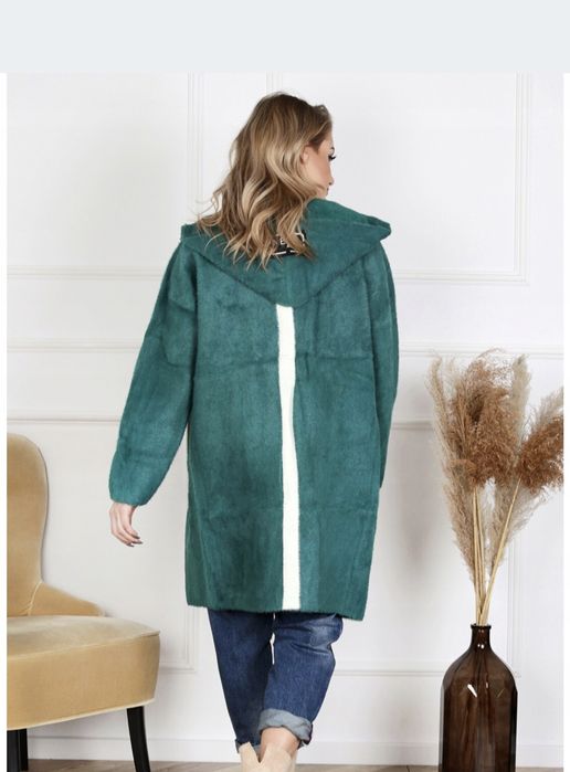 Ciepły płaszcz alpaka