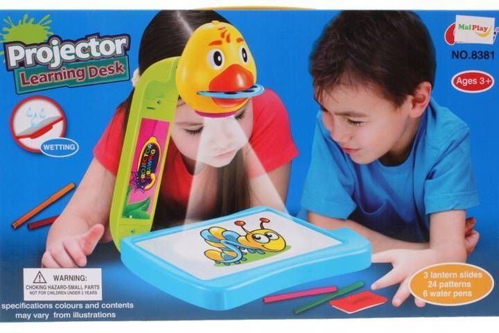 projektor rzutnik tablica do rysowania wzory kolor