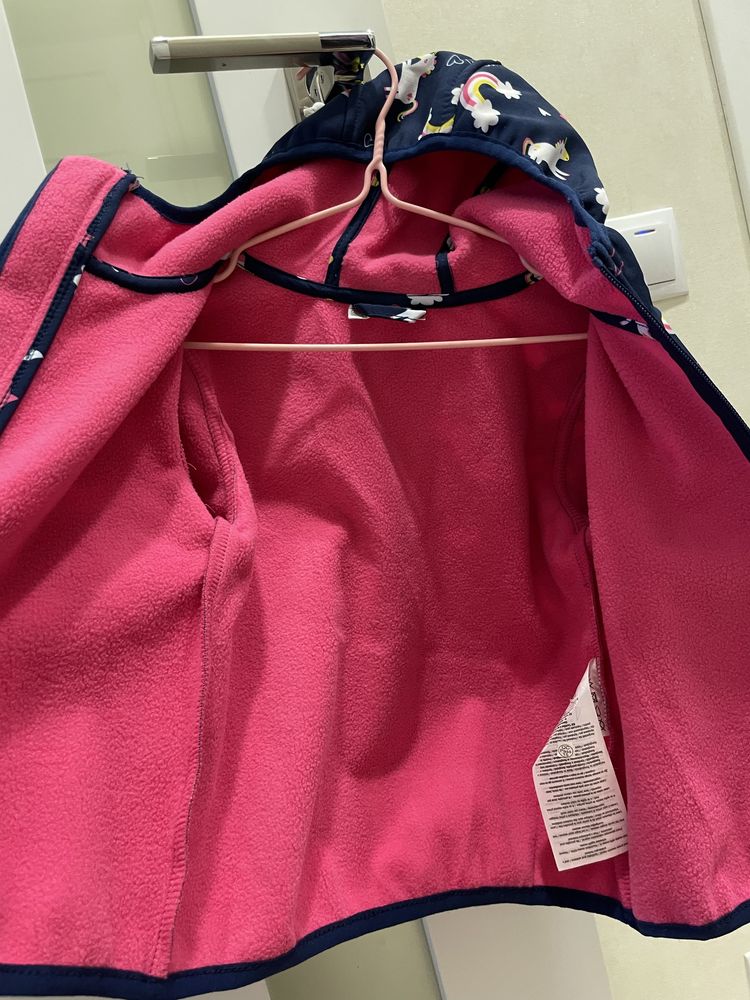 Новая детская демисезонная куртка-дождевик 86 Ergee флис