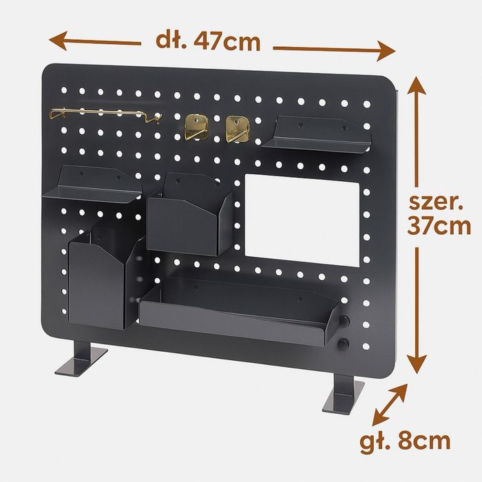 Organizer na biurko, tablica na akcesoria biurowe, Pegboard nr.8318
