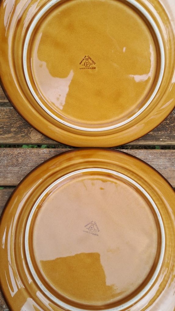 Zestaw 6 talerzy ceramicznych Ludomierz PRL