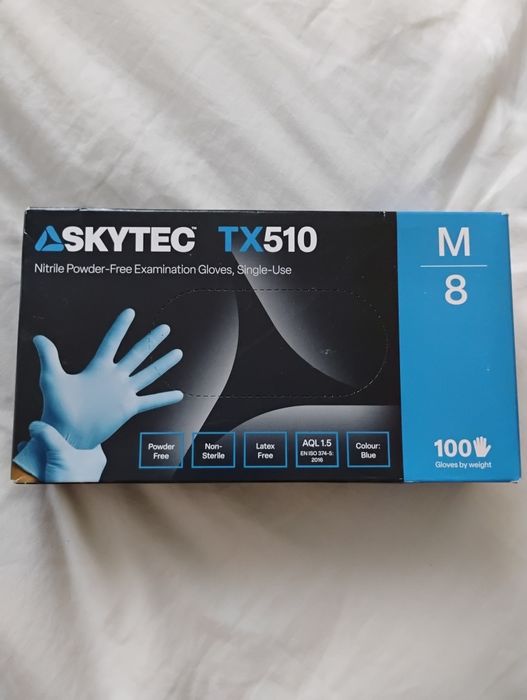 Jednorazowe rękawiczki M 100szt.