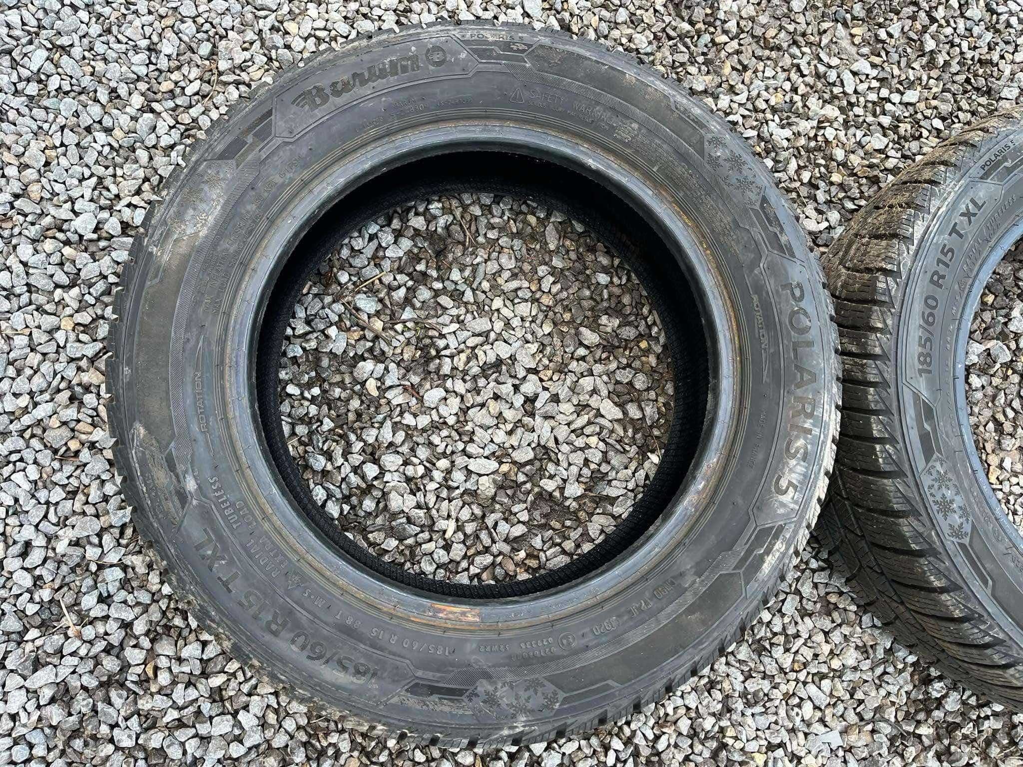 Opony 185/65R15 Barum Polaris 5 Zima 2sztuki 6,25mm bieznika