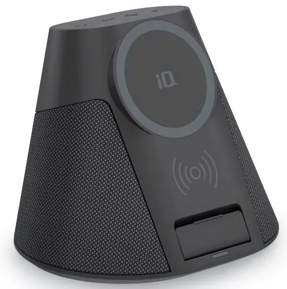 Głośnik iQ Wave IQWHS1 2x5W BT5.1 ładowarka Magsafe 7.5W Qi 15W