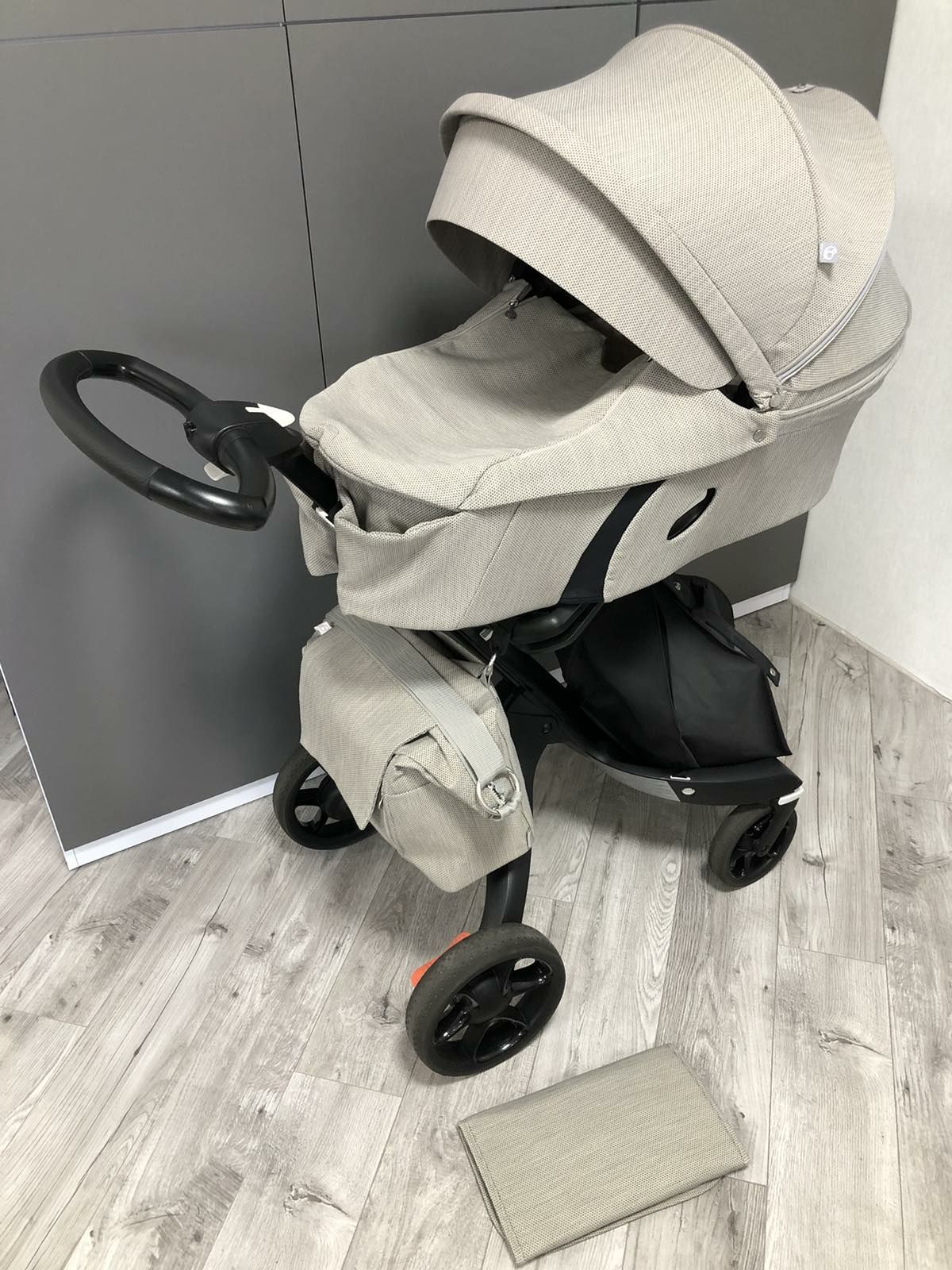 Люлька stokke xplory v6 brushed дощовик в подарунок