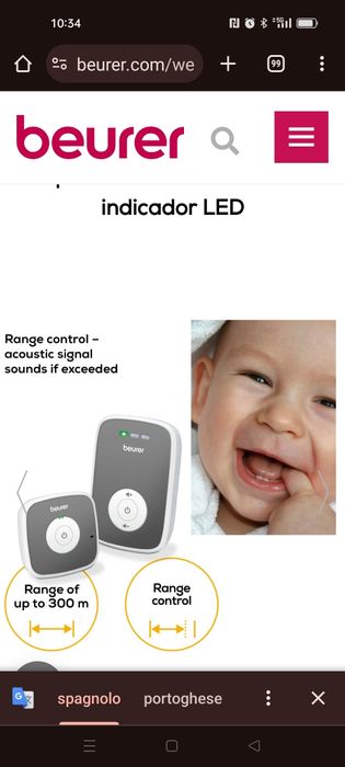 Intercomunicadores para bebê  Beurer